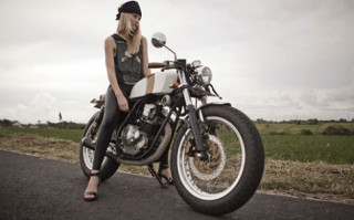  Yamaha Scorpio phong cách cafe racer 