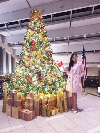 Hoa khôi Diệu Ngọc được khen khi thi tài năng Miss World