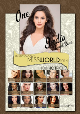15 nhan sắc đang dẫn đầu tại Miss World 2014