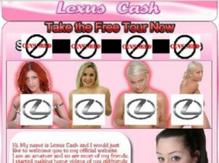  Lexus bị lợi dụng làm trang web khiêu dâm 