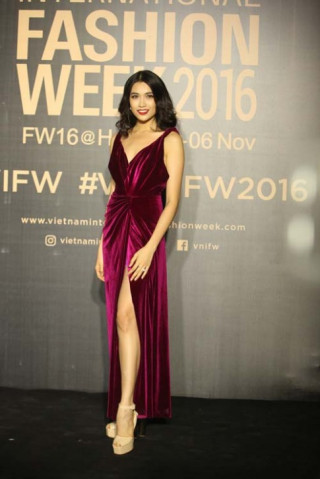 Dàn hoa, á hậu kiêu sa trên thảm đỏ Vietnam International Fashion Week