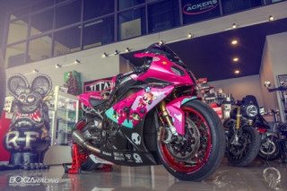 BMW S1000RR so cute với phiên bản độ PowerPuff Gril từ The Ackers Racing
