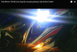 [Clip] - Test Winner 150 độ led Cree XML2 đi điện bình