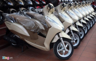 Những màu sắc trên chiếc xe tay ga rất được người Việt ưa chuộng
