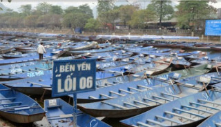 Bến Yến Chùa Hương ngày giáp Tết