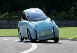  Ôtô điện Nissan lượn như môtô 