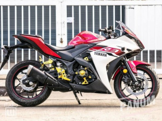 Yamaha R3 lung linh với phụ kiện Panom