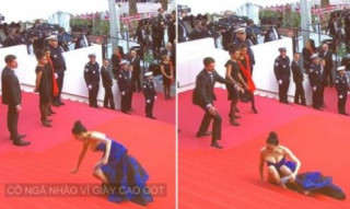  Cannes ngày 1: Người đẹp Trung Quốc ngã, Lý Nhã Kỳ diện màu nổi 