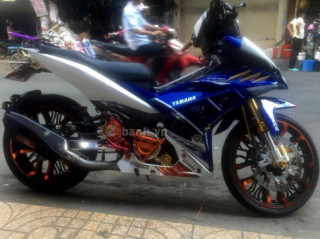 Exciter 150 độ pô R9, phuộc upside-down cùng mâm Kuni
