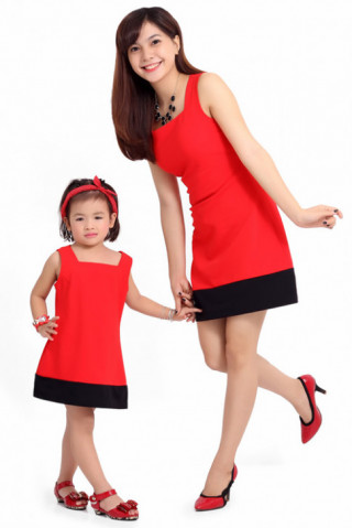 Bí quyết may váy đôi đẹp cho mẹ và bé