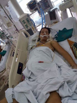 Mẹ bầu bị tai nạn gẫy 18 chiếc xương sườn vẫn cố cứu thai nhi