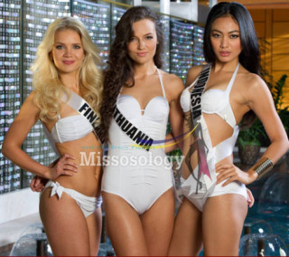 Ngắm thí sinh hoàn vũ khoe sắc với bikini
