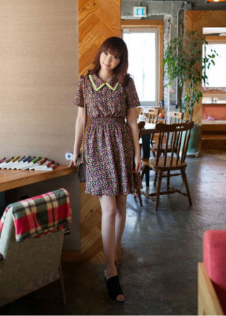 Váy liền vintage thanh lịch tới công sở