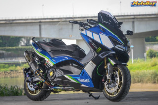 Yamaha TMax 530 trang bị bộ giáp vài trăm triệu đồng