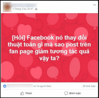 Facebook lại đổi thuật toán, người sử dụng Việt Nam kêu trời