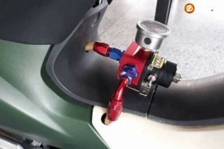 Honda Cub Fi độ đơn giản gây ấn tượng với đôi chân mỏng manh