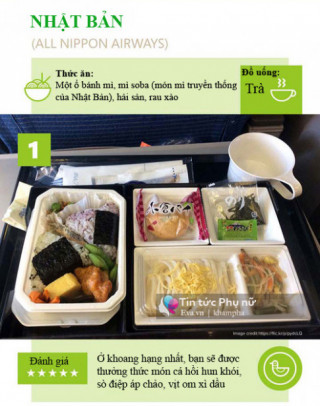 Khám phá bữa ăn của 15 hãng hàng không trên Thế giới