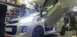 Kia Morning độ phong cách cửa chéo cánh chim Lamborghini