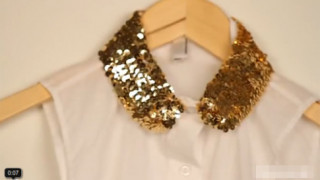 Làm cổ áo sequin lấp lánh đẹp mắt