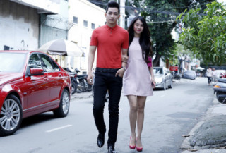 Linh Chi, Võ Cảnh tình tứ trên phố