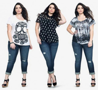 Mách nàng béo mặc quần jeans đẹp xuống phố