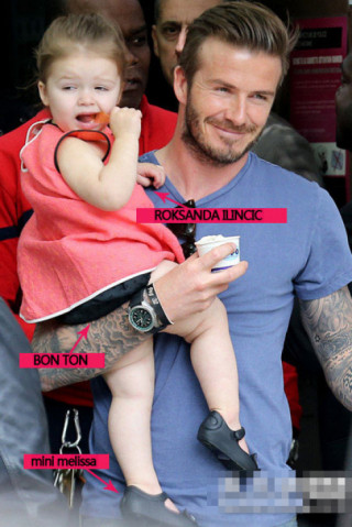 Ngắm váy hiệu của cục cưng nhà Beckhams
