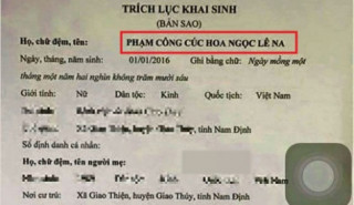 Những mẫu tên độc lạ chỉ có ở Việt Nam thời nay đố ai dám đặt cho con