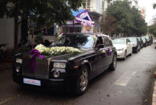 Rolls-Royce Phantom làm xe hoa tại Thái Bình