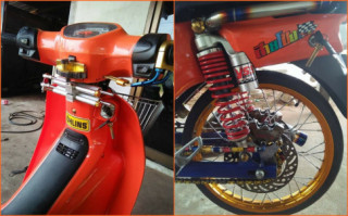Super Cub Fi độ phá cách quá hại não đến ‘ má nhìn không ra ’
