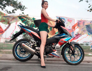 Winner 150 HRC của nữ phượt thủ chân dài
