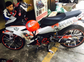 Yamaha Exciter 150 phong cách Samurai với dàn chân mạnh mẽ