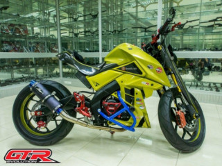 Yamaha M-Slaz đầy bắt mắt và phong cách trong bộ cánh xanh chuối