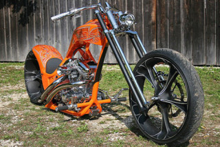  Chopper gầm thấp màu cam hàng độc 