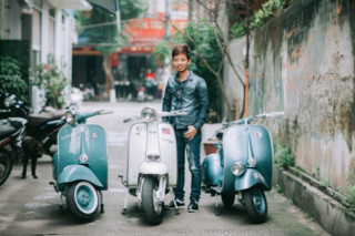 Gặp người sở hữu nhiều Vespa cổ nhất Thái Bình