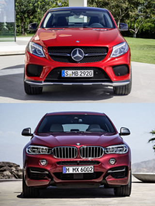  GLE Coupe và X6 - tương đồng thiết kế 