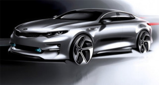  Kia Optima 2016 lần đầu lộ thiết kế 