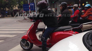 Lộ ảnh nóng Vespa Primavera đèn vuông