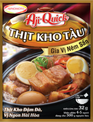 “Gia vị nêm sẵn Aji-Quick Món Kho” – hài hòa cho món kho ngon