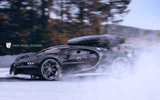 “Hàng nóng” Bugatti Chiron lộ ảnh trên tuyết