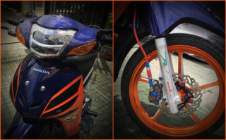 Honda Wave độ sang chảnh với đồ hiệu trong phong cách Repsol