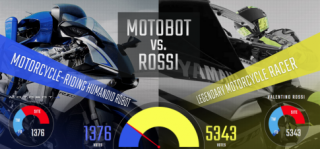 Valentino Rossi so tài cùng MotoBot tại Tokyo Motor Show 2017