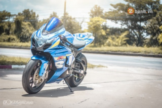 Suzuki GSX-R1000 chú “cá heo xanh” sành điệu bên đồ hiệu