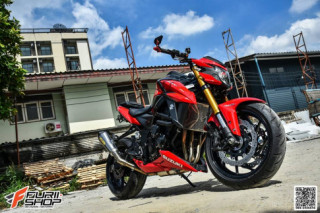 Suzuki GSX-S750 bản độ nhẹ nhàng lôi cuốn của Biker Thái