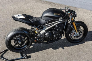 Triumph Speed Triple R - Metal Speed Solid siêu ngầu trong bản độ Cafe Fighter