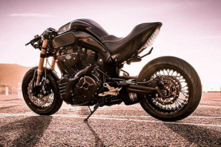 Yamaha MT-01 hầm hố và siêu ngầu trong kiểu dáng Cafe Fighter