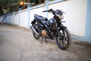 Satria 150 fi độ xinh xắn với dàn ốc Proti nằm dọc cơ thể