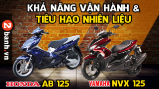 So sánh NVX 125 và AirBlade 125 về mức tiêu hao nhiên liệu và khả năng vận hành