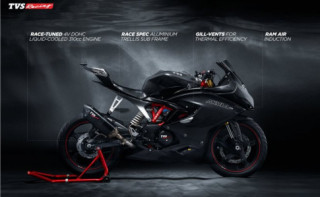 TVS Akula 310 (TVS Apache RR 310S) ra mắt trước tháng 3 năm 2018