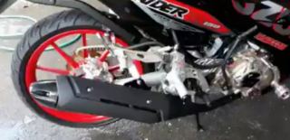 [Clip] Raider 150 lần đầu tiên độ pô Uma Racing phiên bản thử nghiệm
