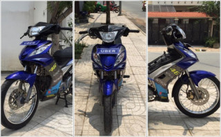 Exciter 135 độ hài hòa với nhiều đồ chơi của một Uber Sài Gòn